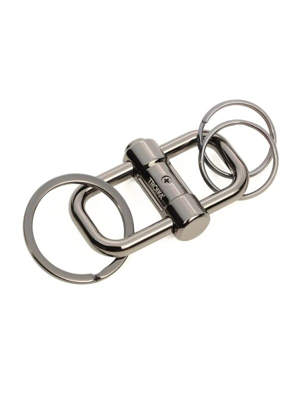 Брелок Troika 2-WAY KEY, 12.5х5.5х2 см, иск.кожа/металл, серебро
