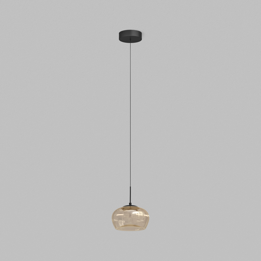 Подвесной светодиодный светильник Denkirs Floa DK6741-BK+AM