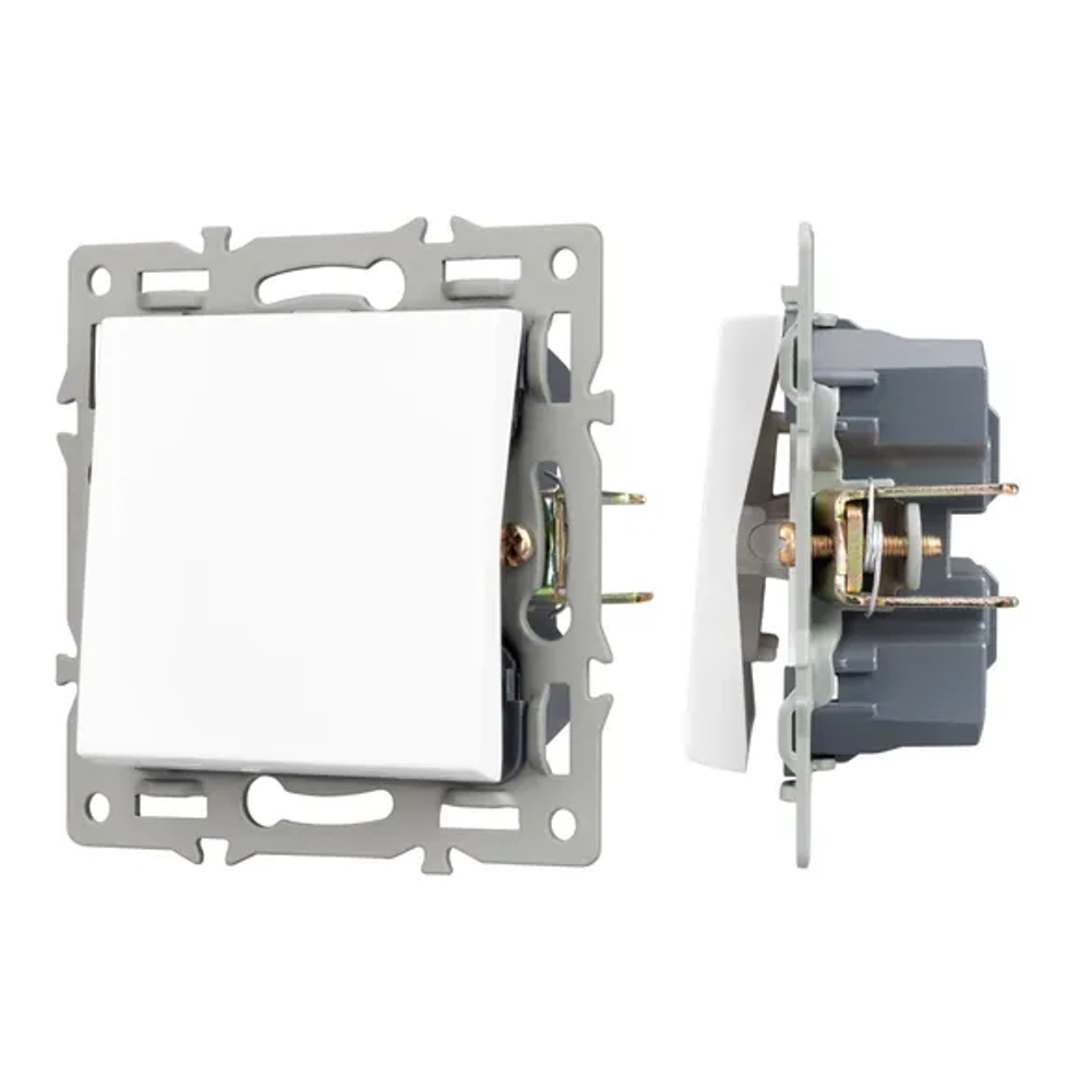 Механизм выключателя одноклавишный перекрёстный SWT-MKX1-PL-WH (250V, 16A) (Arlight, -) 043718