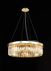 Люстра подвесная NewRgy G15-ф600*H170(1200) H GOLD, 8×40 Вт, золотая