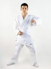C333 Кимоно для дзюдо подростковое Clinch Judo Silver FDR белое