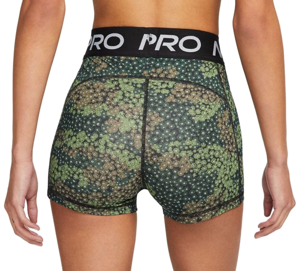 Женские Шорты теннисные Nike Pro Dri-Fit Short 3in W - зеленый