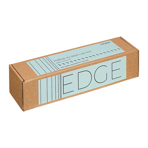 Набор из двух свечей Tkano из коллекции Edge, 24,5см | мятный