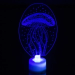 Светильник «3D-Медуза» 14*5см LED на батарейках