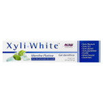 NOW Foods, Solutions, XyliWhite™, зубная паста-гель с пищевой содой, платиновая мята, 181 г (6,4 унции)