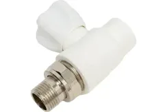 Кран шаровый TEBO сварка сгон НР 20*1/2 прямой белый 35281