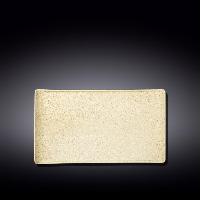 WILMAX Sandstone Фарфоровая прямоугольная тарелка Sand WL-661309/A, 29.5 x 14.5 см, песочный WILMAX Sandstone Фарфоровая прямоугольная тарелка Sand WL-661309/A, 29.5 x 14.5 см, песочный