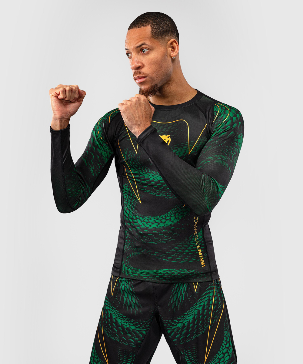 Рашгард Venum Matupa Black/Green/Gold L/S