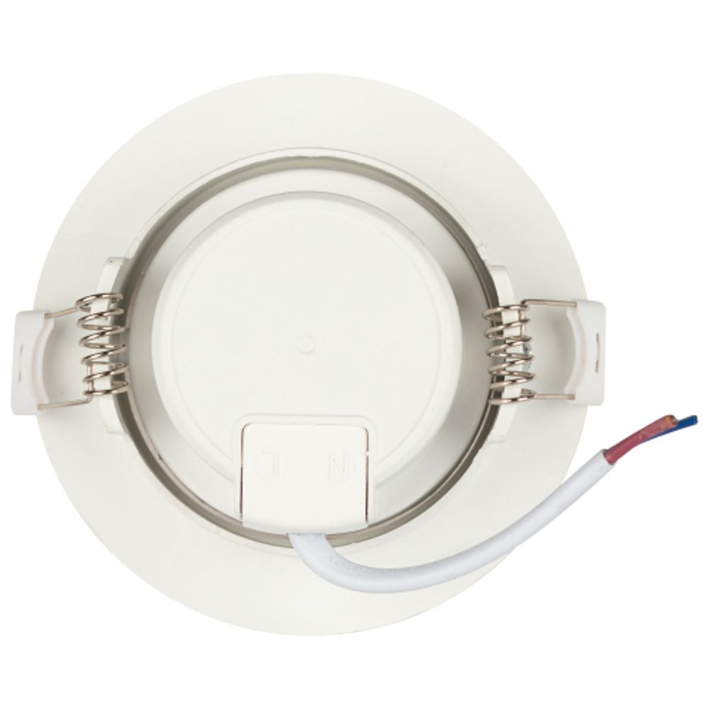 KL LED 22A-5 3K WH Светильник ЭРА светодиодный круглый поворотн. LED SMD 5W 3000K, белый | Встраиваемые LED светильники