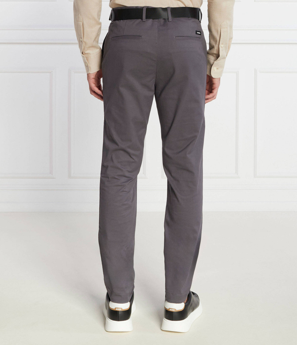 Чиносы + пояс MODERN TWILL Calvin Klein - графитовый(K10K110979)
