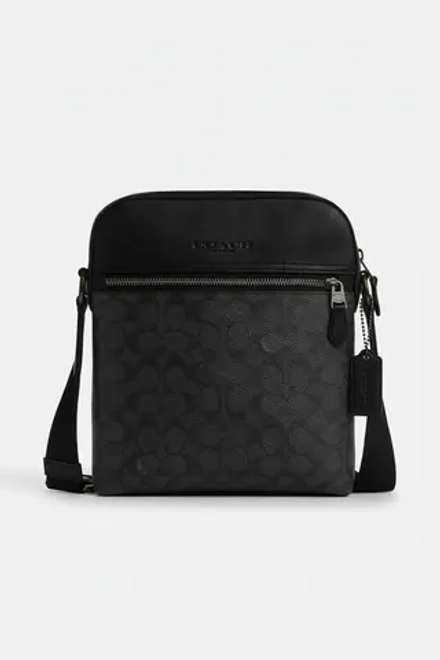 Сумка Мужская COACH Houston Flight Bag In Signature Canvas
