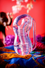 Прозрачный мастурбатор Lingam Indira (Цвет: прозрачный)