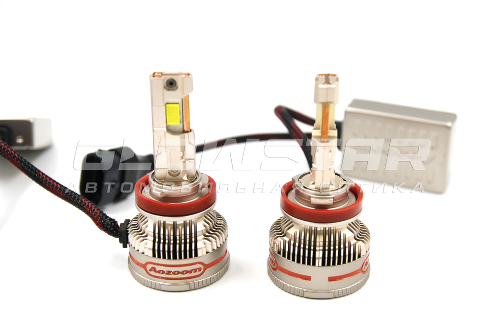 Aozoom P15 H8/H11 с вентилятором, 12V 85W 10000Lm (комплект, 2шт)