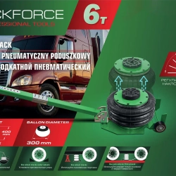 Домкрат подкатной пневматический 6т (h min-150мм,h max-400мм,?-300мм) RockForce RF-TRA1823