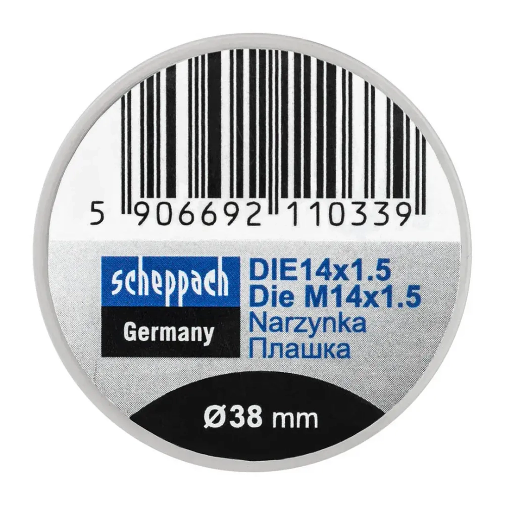 Плашка M14x1,5/Ф38 Scheppach Sch-DIE14x1.5