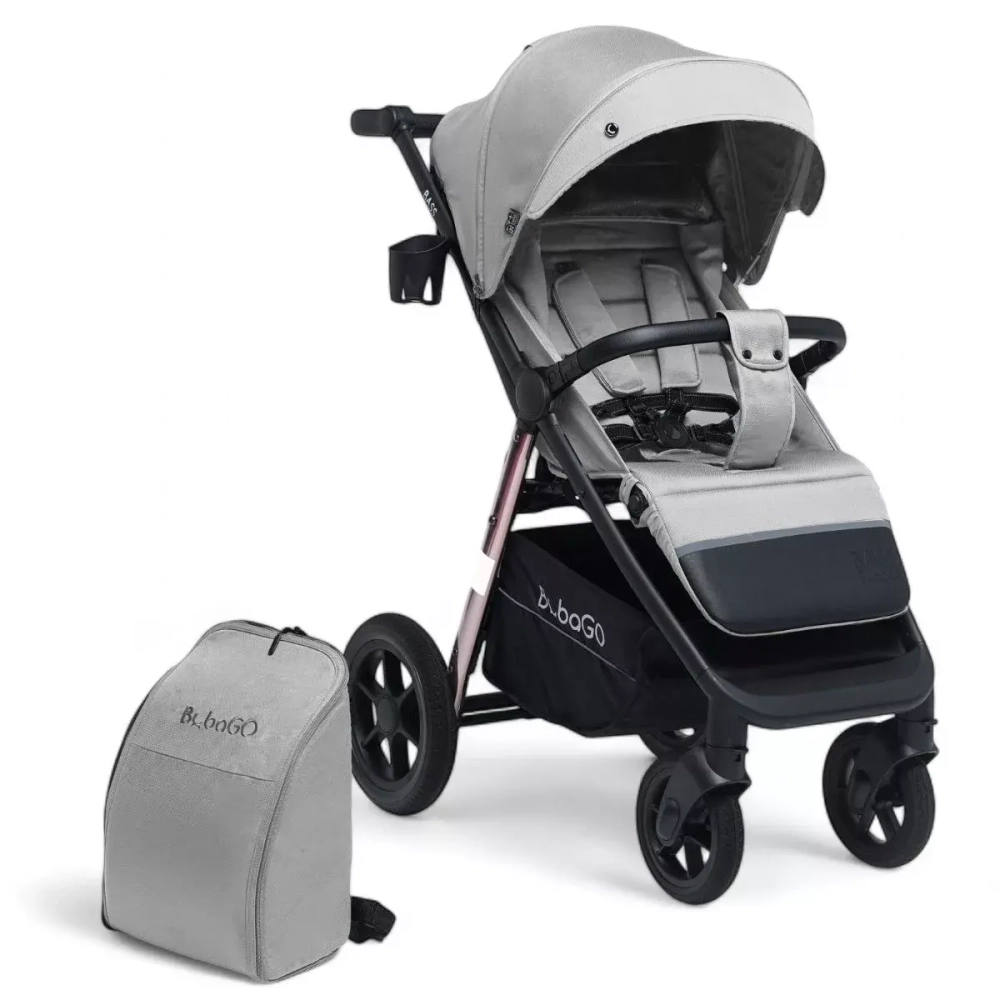 Коляска детская прогулочная BubaGo арт.BG 133-CH-1 MODEL BASS color/ цвет Light gray/ Светло серый