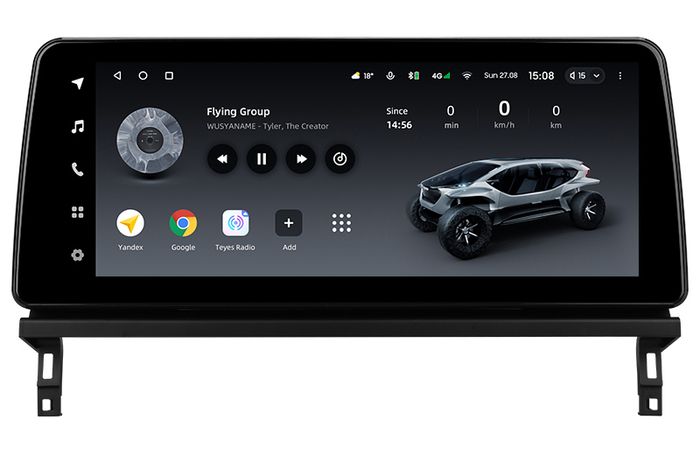 Магнитола для Toyota bZ4X - Teyes LUX ONE монитор 12.3" 2K QLED на Android 10, Быстрая, CarPlay, 4G SIM-слот