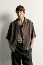 РУБАШКА RELAXED FIT С ВЫШИВКОЙ — ZARA · 4795/130
