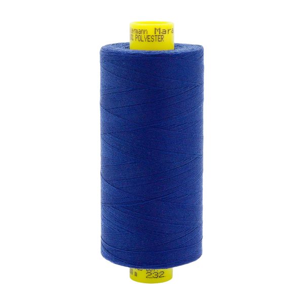 Нитка Gutermann Mara 150 (1000 метров), 1 кат., особо тонкая | 232 кобальт