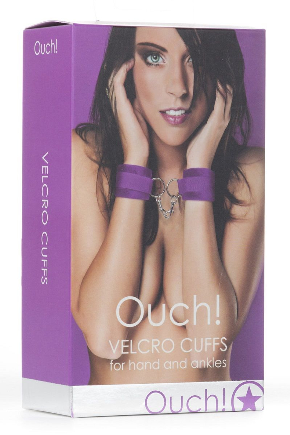 Фиолетовые наручники Velcro Cuffs Purple (Цвет: фиолетовый)