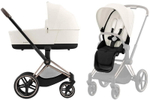 Коляска Cybex Priam IV Rosegold complete Cloud T Cozy Beige Plus Base T 3 в 1 Off White