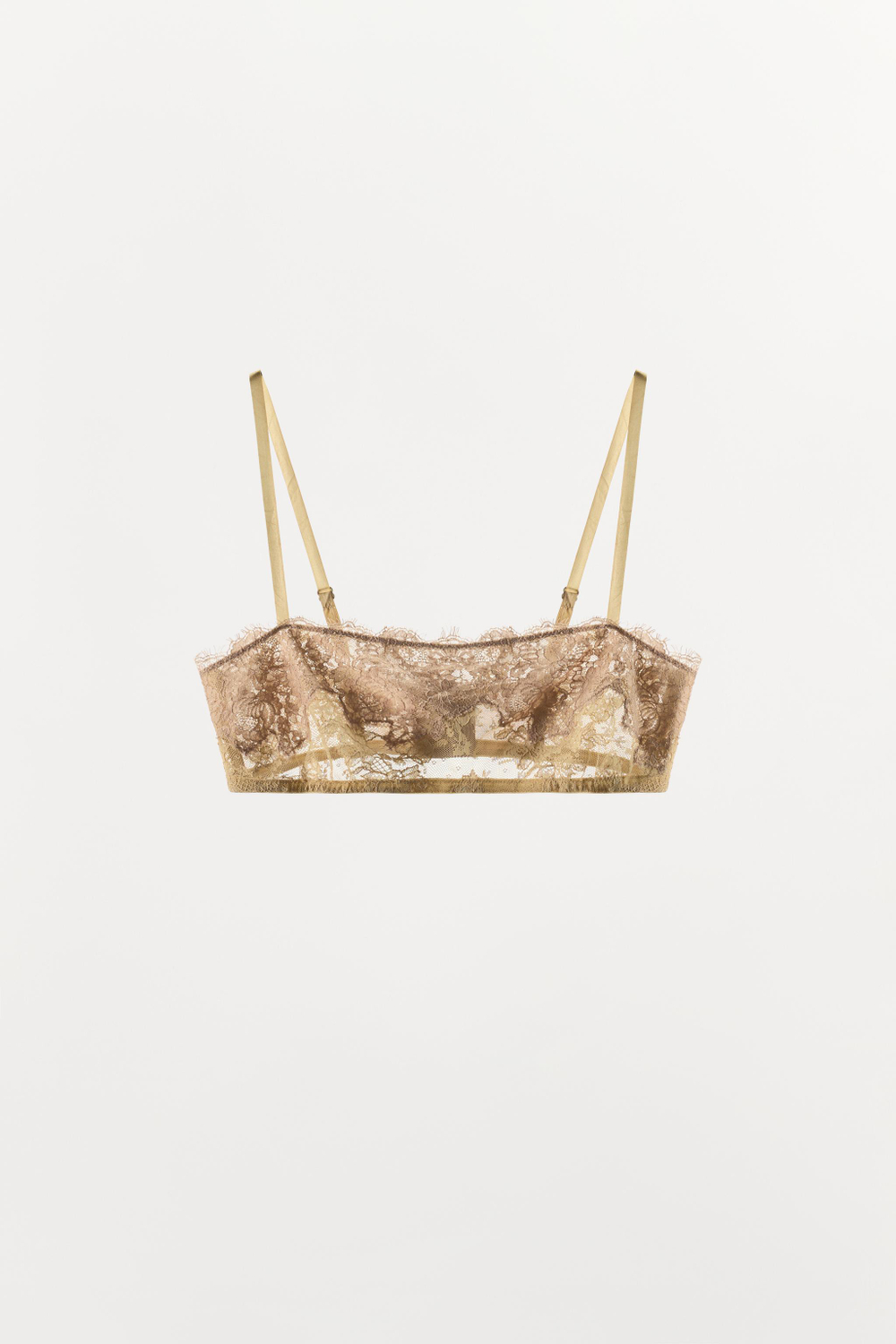 КРУЖЕВНОЙ БЮСТГАЛЬТЕР-БАНДО — ZARA