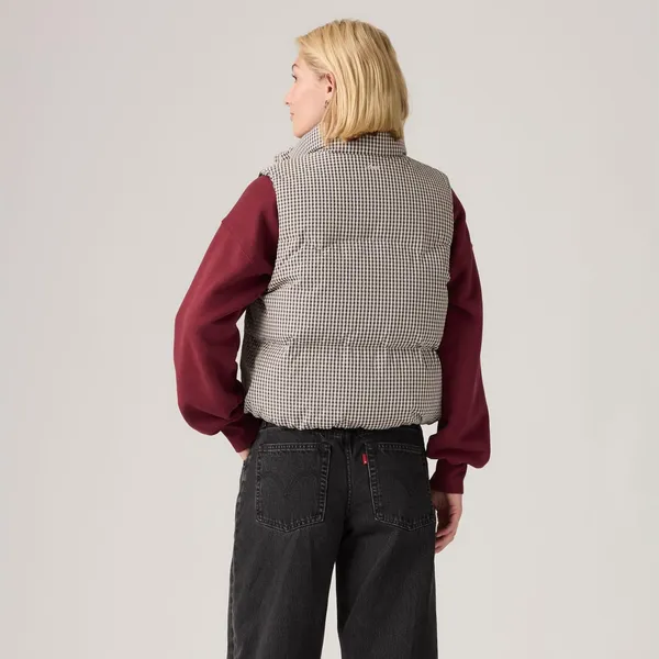 Жилет утепленный женский LEVI'S TATE BUBBLE PUFFER VEST YOLI GINGHAM PLA