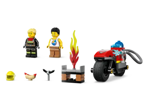 Конструктор LEGO City 60410 Пожарно-спасательный мотоцикл