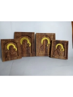 Освященная Икона Казанской Божией Матери 19x23.8см дуб - Кб