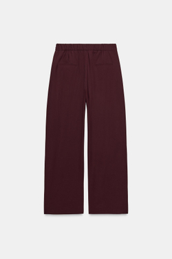 ZARA БРЮКИ СО СКЛАДКАМИ — ZW COLLECTION, ГРАНАТОВЫЙ