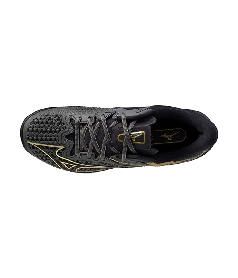 Mizuno Wave Exceed Tour 6 CC 10th Черные-золотые кроссовки