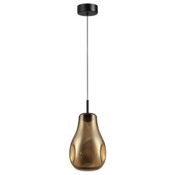 5098/4LA PENDANT ODL25 365 черный/золотой/металл/стекло Подвес LED 4W 4000K 388Лм NAVE