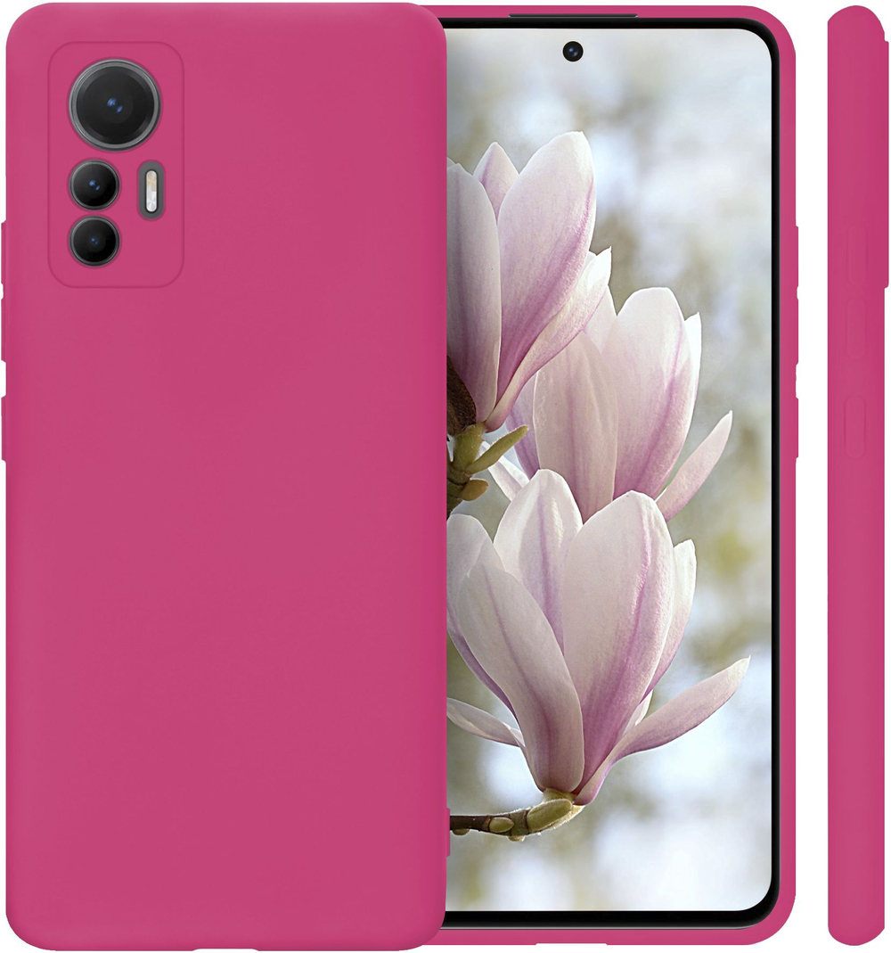 Мягкий Soft Touch чехол из силикона для XIAOMI 12 LITE (не REDMI NOTE!) с бархатной подкладкой