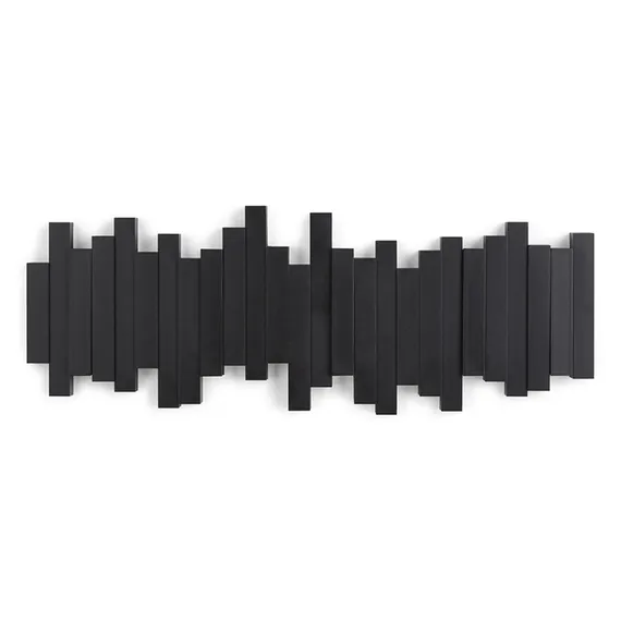 Настенная вешалка Sticks черная