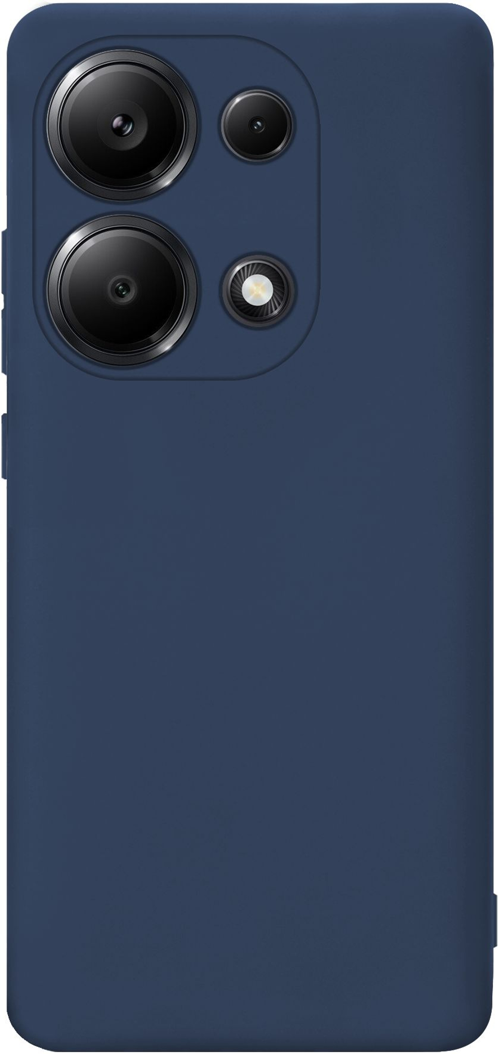 Мягкий Soft Touch чехол из силикона для XIAOMI REDMI NOTE 13 PRO 4G / POCO M6 PRO 4G с бархатной подкладкой