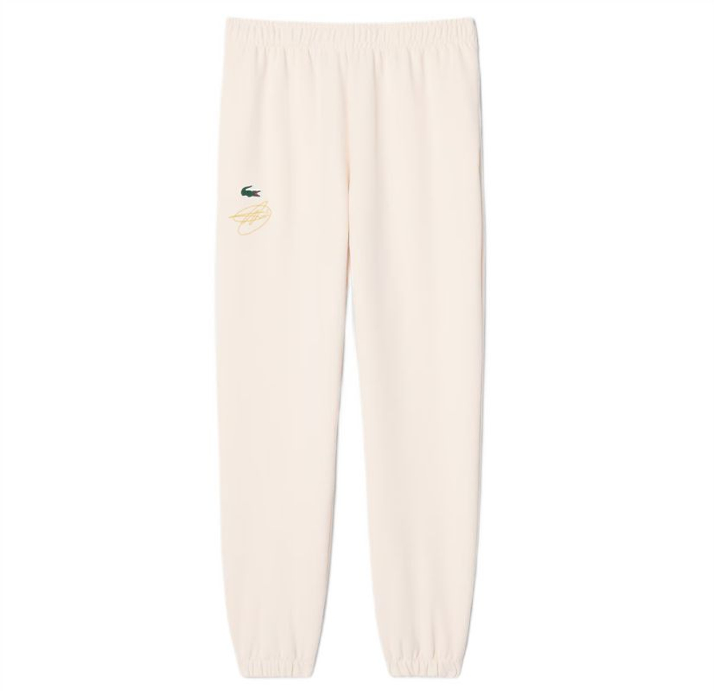 Мужские теннисные штаны Lacoste Tennis x Novak Djokovic - cream