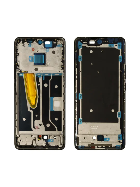Рамка (средняя часть корпуса) для Realme 11 Pro черная (Black)