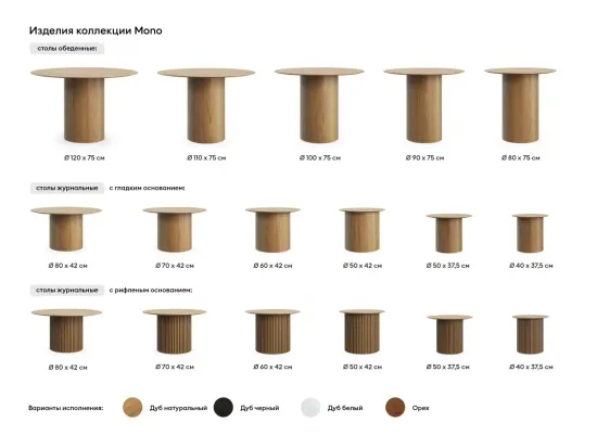 Стол обеденный Mono D120/D44 943357