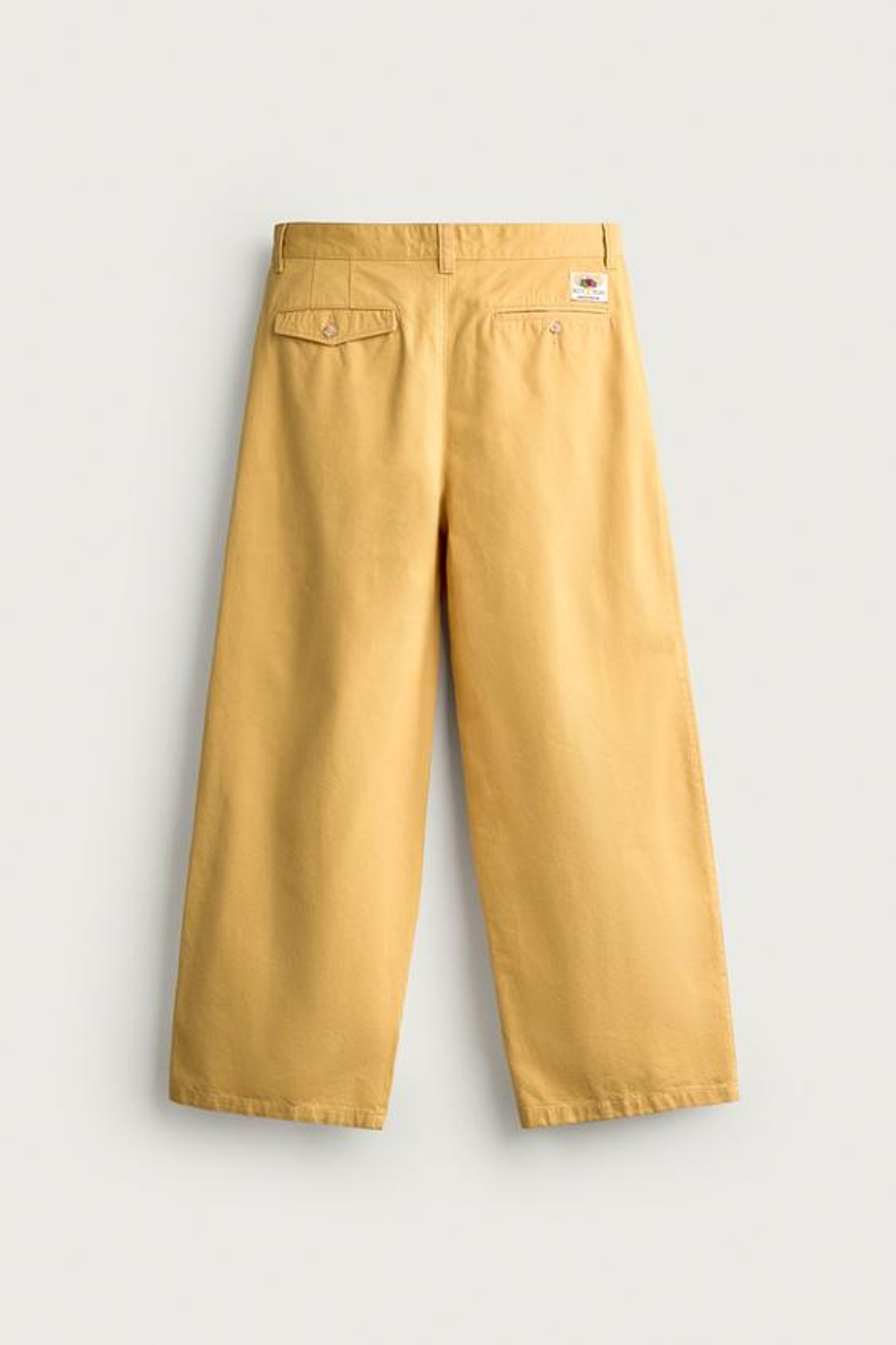 ZARA - FRUIT OF THE LOOM™ БРЮКИ-ЧИНО В СКЛАДКУ, ГОРЧИЧНЫЙ