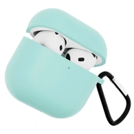 Чехол для Airpods 4 Gurdini силиконовый мятный