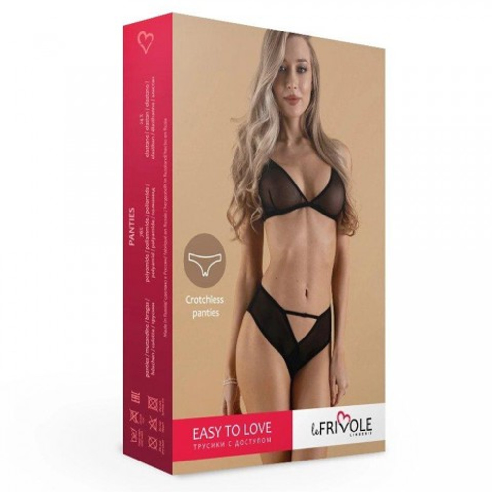 Пикантные трусики с доступом с широким вырезом сзади (Easy to love) (L/XL (46-48))