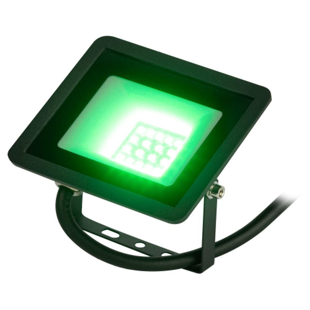 Прожектор светодиодный уличный ЭРА LPR-025-GREEN-020 20Вт зеленое свечение IP65 гарантия 2 года | Прожекторы Стандарт