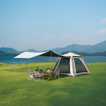 Палатка Naturehike Ango Air Pro, 4-местная, быстросборная, надувной каркас, коричневая, артикул CNK2550WS017-4BR