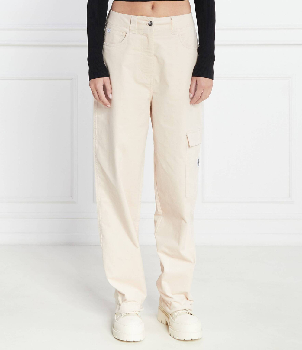 Брюки CALVIN KLEIN JEANS - кремовый(J20J221861)