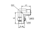 Штуцер FH90 D16 ORFS 1 - BSP 3/4