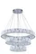 Люстра подвесная светодиодная NewRgy 6029R/200W CHROME+CLEAR, 200 Вт, хромированная и прозрачная