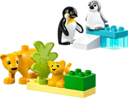 Конструктор LEGO Duplo 10941 Семейства диких животных: Пингвины и львы