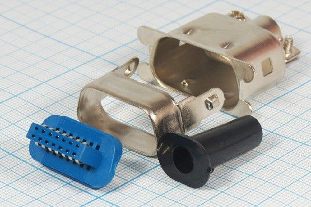 Разъем CENTRONICS вилка, шаг P2.16, контакты 14C, монтаж на кабель, кожух металл, CENC-14M #19