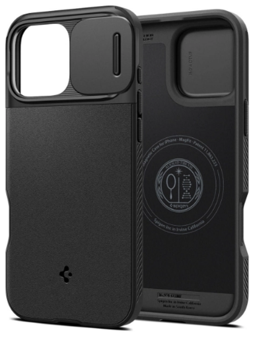 Накладка для i-Phone 16 Pro Max 6.7" Spigen Optik Armor MagSafe (ACS08015) черный