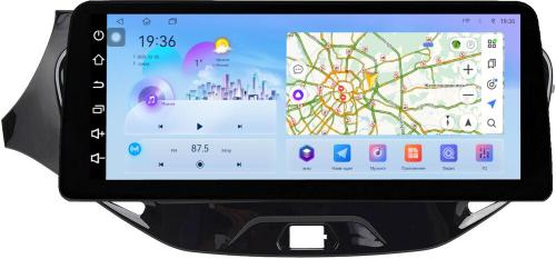 Магнитола для Lada Vesta 2015-2022, Vesta Cross (без штатной КЗВ) - FarCar монитор 12.3" 2K QLED на Android 14, Быстрая, CarPlay, 4G SIM-слот